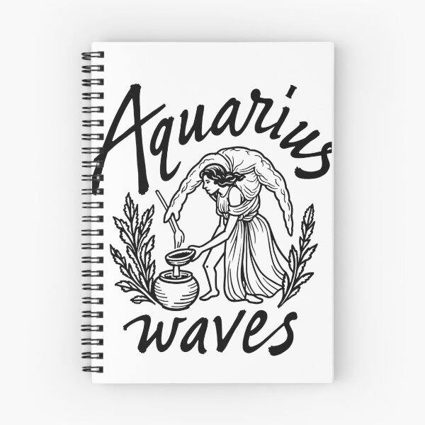 Item preview, Aquarius Waves: Water Bearer Tattoo Flash Design designed and sold by Qubivibe.