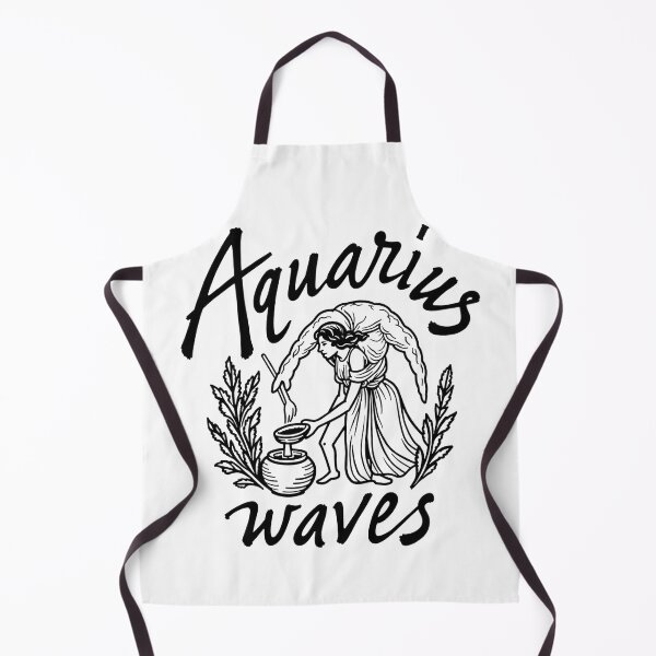 Item preview, Aquarius Waves: Water Bearer Tattoo Flash Design designed and sold by Qubivibe.