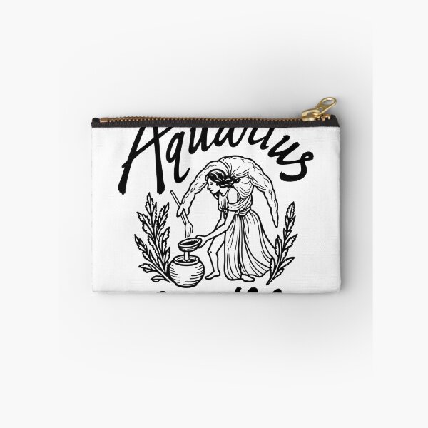 Item preview, Aquarius Waves: Water Bearer Tattoo Flash Design designed and sold by Qubivibe.