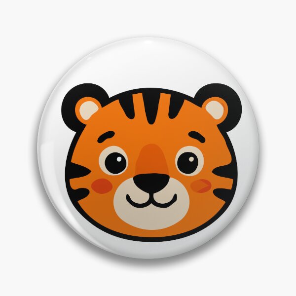Item preview, Gentle Roar Tiger: Happy Cute Jungle Pet designed and sold by RedStreamStudio.