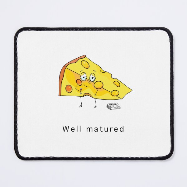 Item preview, Happy Birthday Well Matured, cheese, funny designed and sold by By The Moon.