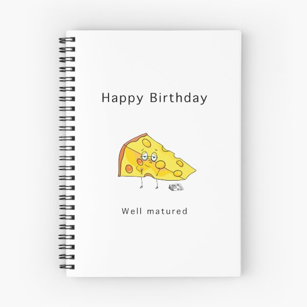 Item preview, Happy Birthday Well Matured, cheese, funny designed and sold by By The Moon.