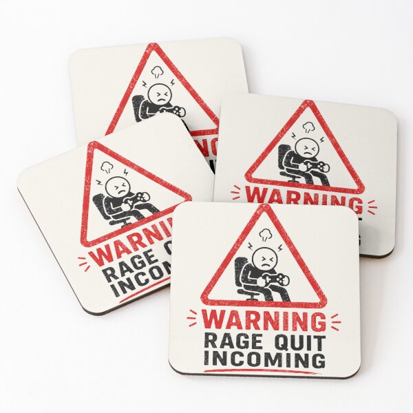 Item preview, Warning Rage Quit Incoming designed and sold by House of Rein.