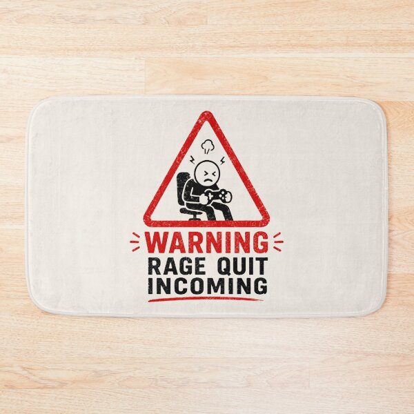 Item preview, Warning Rage Quit Incoming designed and sold by House of Rein.