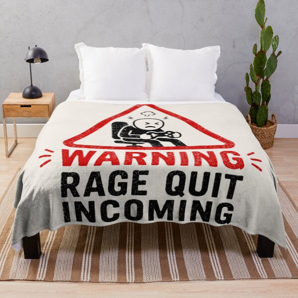 Item preview, Warning Rage Quit Incoming designed and sold by House of Rein.
