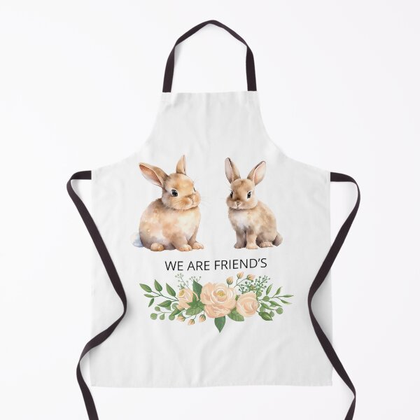 Item preview, Two Adorable Rabbits with Flowers designed and sold by DidiDesignShop.