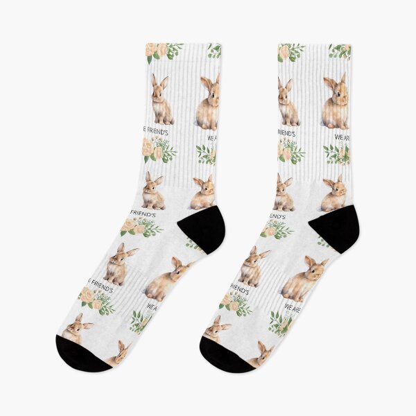 Item preview, Two Adorable Rabbits with Flowers designed and sold by DidiDesignShop.
