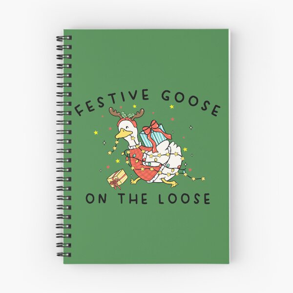 Item preview, Festive Goose On The Loose Christmas Funny Goose Holiday Sweatshirt Cute Xmas Duck Shirt Silly Goose Hoodie Xmas Gift For Her Shirt designed and sold by LessIsLoud.