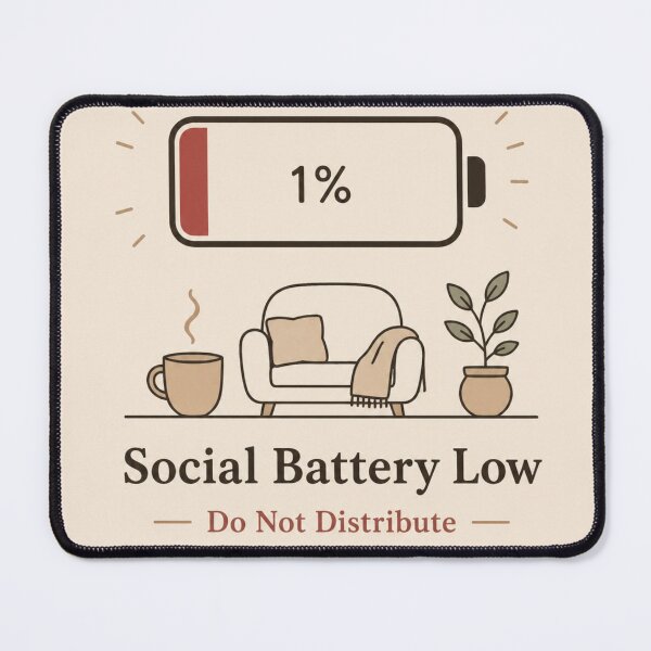 Item preview, Social Battery Low PNG | Proud Introvert Wall Art | Minimal Line Art | Funny Introvert Shirt Design | Digital Download designed and sold by LuxeBuzz.