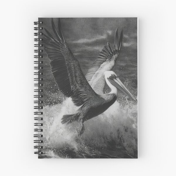 Item preview, A Pelican landing on ocean waves, Birds in Motion designed and sold by CDC40.