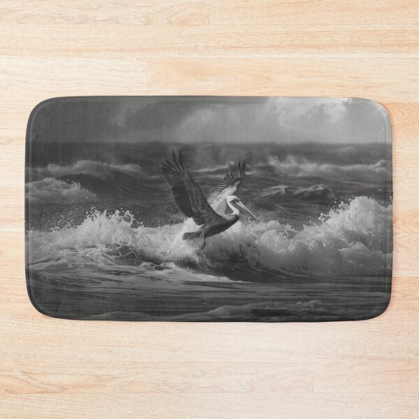 Item preview, A Pelican landing on ocean waves, Birds in Motion designed and sold by CDC40.