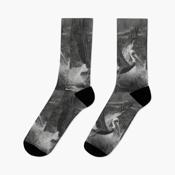 Item preview, A Pelican landing on ocean waves, Birds in Motion designed and sold by CDC40.
