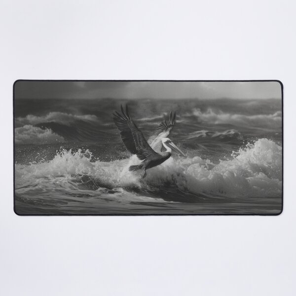 Item preview, A Pelican landing on ocean waves, Birds in Motion designed and sold by CDC40.