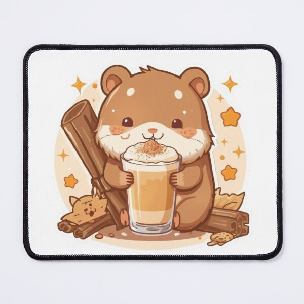 Item preview, Cute Cinnamon Hamster Kawaii Sticker | Cozy Coffee Lover Gift designed and sold by Stylestickers55.