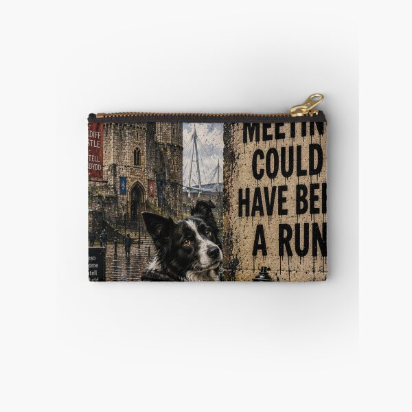 Item preview, Border Collie Wall Art | Funny Border Collie Print | This Meeting Could Have Been a Run designed and sold by Pooch & Print Co..
