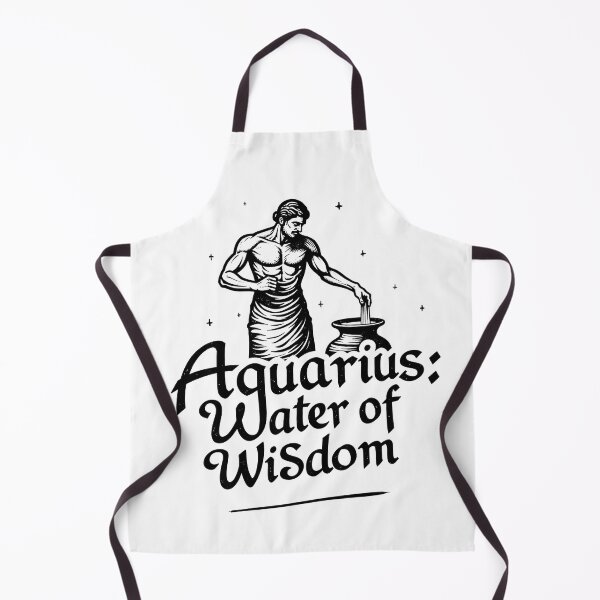 Item preview, Aquarius: Water of Wisdom - Bold Black Ink Tattoo Flash designed and sold by Qubivibe.