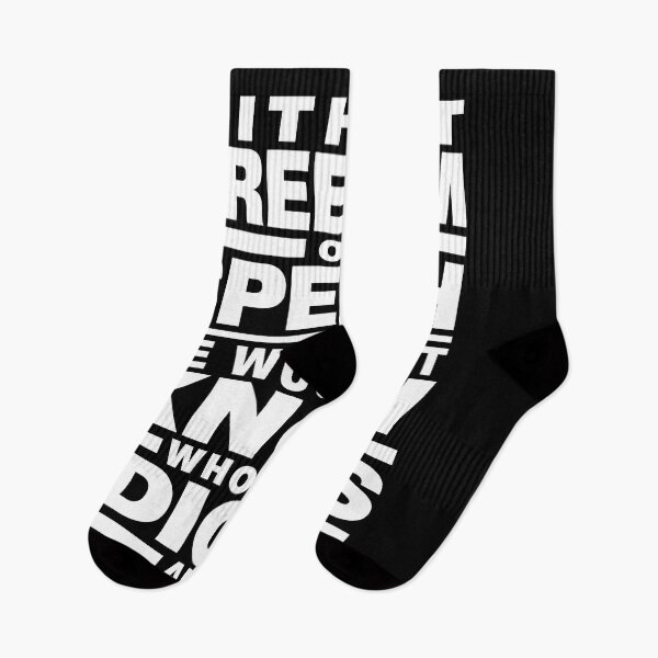 Item preview, Without Freedom of Speech We Would Not Know Who the Idiots Are Funny Typography T-Shirt designed and sold by ArcaneArtistry.