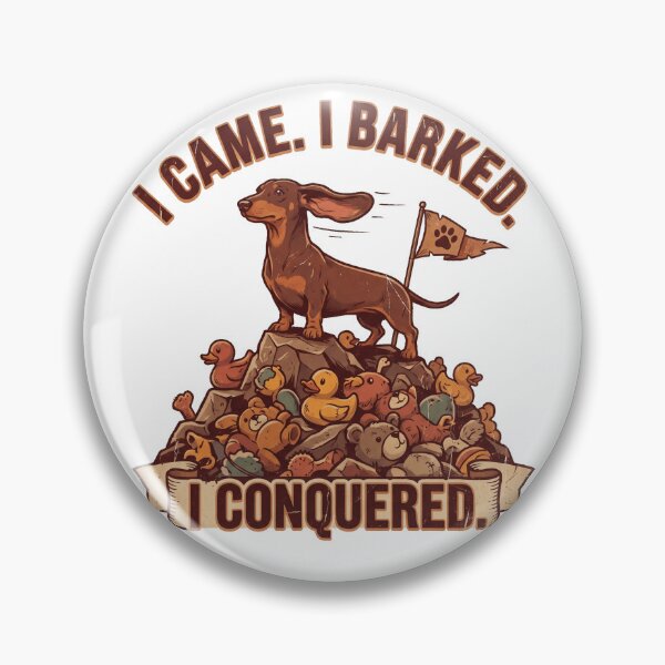Item preview, I Came I Barked I Conquered Funny Dachshund Shirt | Wiener Dog Humor Gift designed and sold by jgoteiner.