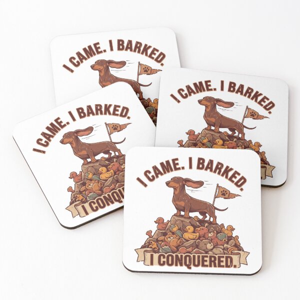 Item preview, I Came I Barked I Conquered Funny Dachshund Shirt | Wiener Dog Humor Gift designed and sold by jgoteiner.
