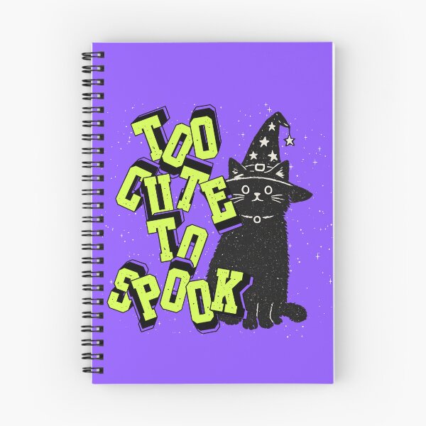 Item preview, Too Cute to Spook Black Cat Halloween Design | Witch Cat Retro Halloween Art designed and sold by vitag.