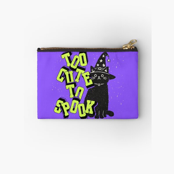 Item preview, Too Cute to Spook Black Cat Halloween Design | Witch Cat Retro Halloween Art designed and sold by vitag.
