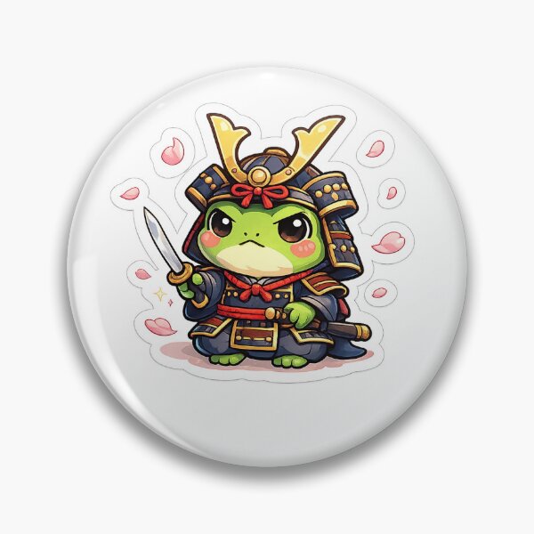 Item preview, Cute samurai frog designed and sold by MGuniqueart25.