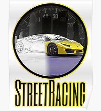 Streetracing Concept - Yellow by "Sykeazt" Poster