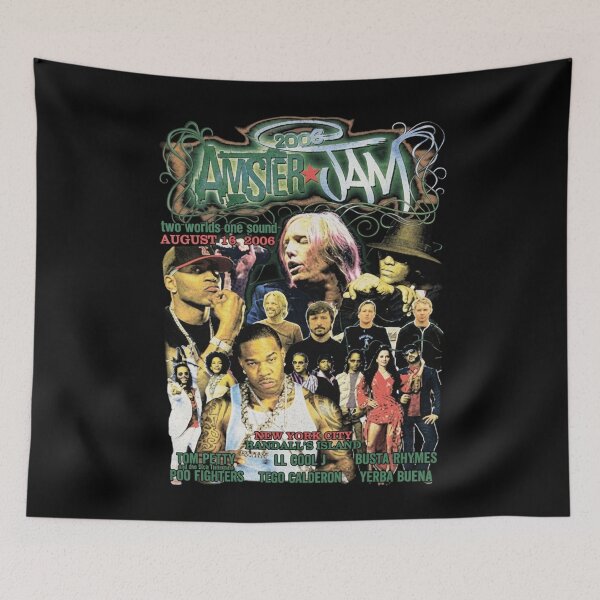 Item preview,  AmsterJam Tom Petty Foo Fighters LL Cool J Busta Rhymes Tego Calderon Rare Double Sided Rock Concert Band Rap designed and sold by NovaPetal17.