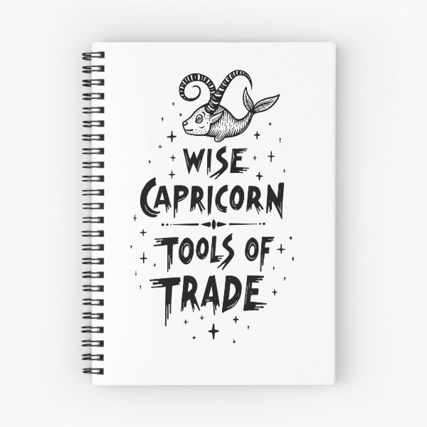 Item preview, Wise Capricorn Tools Of Trade Sea-Goat Tattoo Flash designed and sold by Qubivibe.