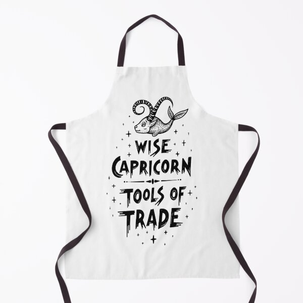 Item preview, Wise Capricorn Tools Of Trade Sea-Goat Tattoo Flash designed and sold by Qubivibe.