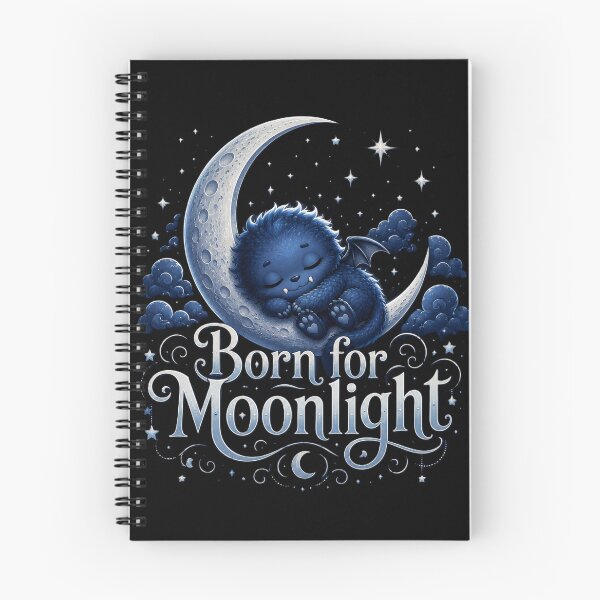 Item preview, Born for Moonlight Sleeping Cute Monster designed and sold by House of Rein.