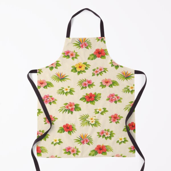 Item preview, Vintage Tropical Hibiscus Pattern - Soft Beach Beige Floral Wallpaper designed and sold by Bela Ambrus.