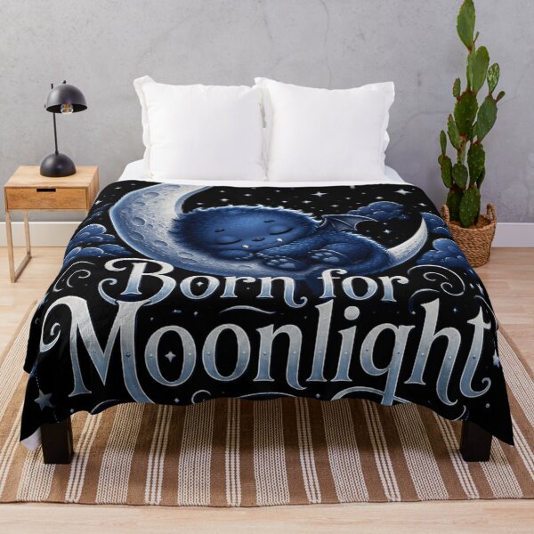 Item preview, Born for Moonlight Sleeping Cute Monster designed and sold by House of Rein.