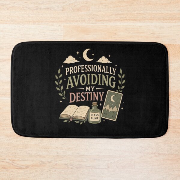Item preview, Professionally Avoiding My Destiny – Vintage Tarot Fantasy Typography Design designed and sold by Moonwoven Studio.