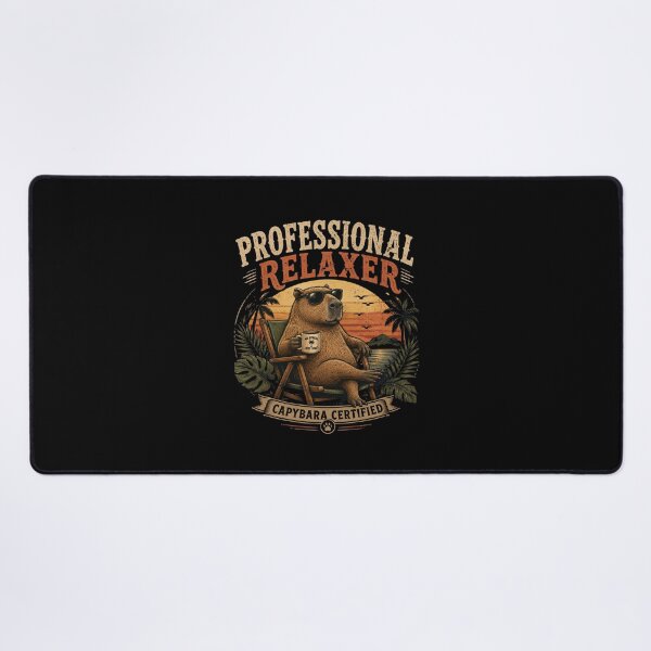 Item preview, Professional Relaxer Capybara Vintage Retro Animal Artwork designed and sold by JustCrafted.