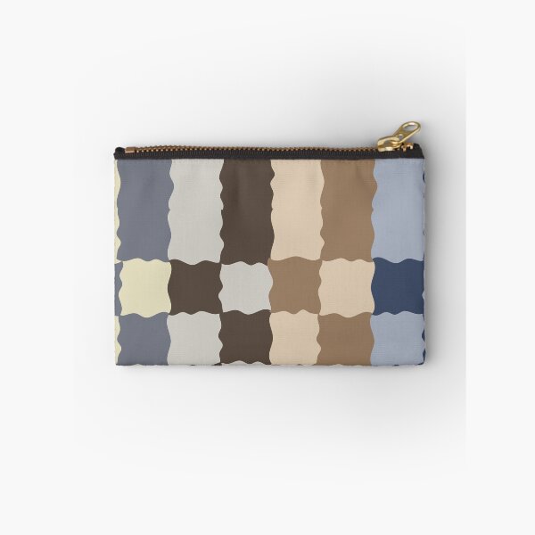 Item preview, Retro Wavy Checkerboard Pattern Midnight Luxury Abstract Grid 2 designed and sold by nineFlorals.