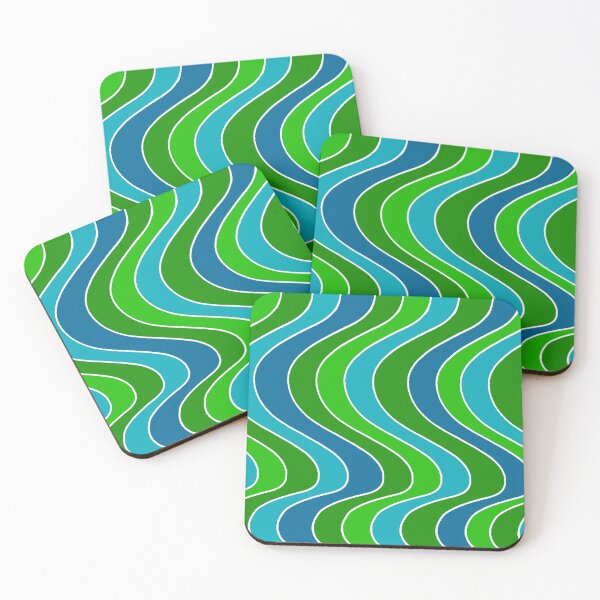 Item preview, Vibrant Wavy Retro Pattern designed and sold by Andrew  Hitchen.