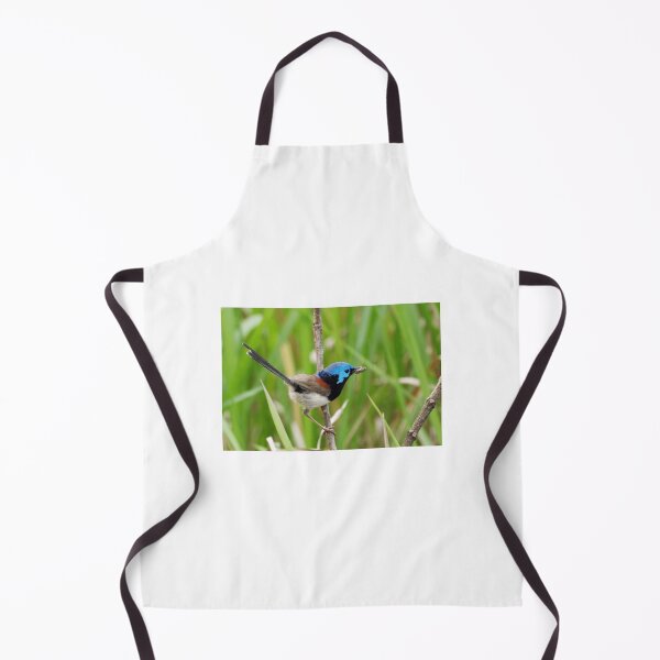 Item preview, Variegated Fairy-Wren with Insect designed and sold by radercolorfuls.