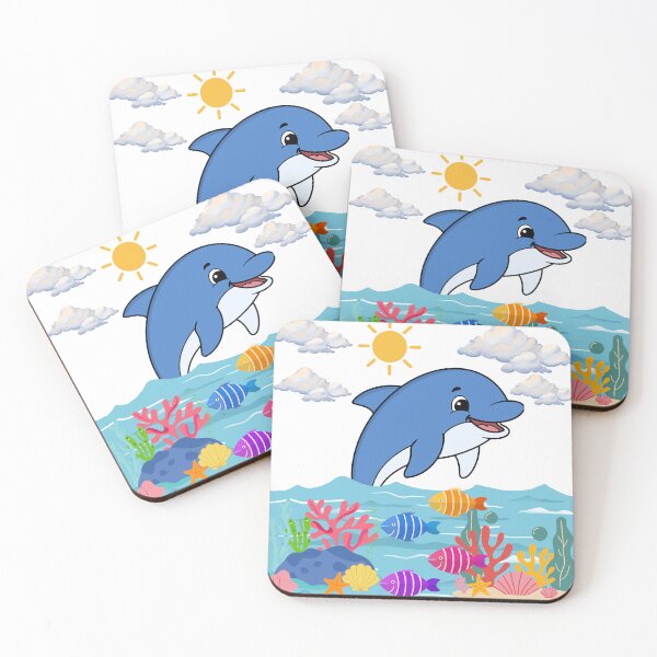 Item preview, Happy Dolphin in the Sea designed and sold by DidiDesignShop.