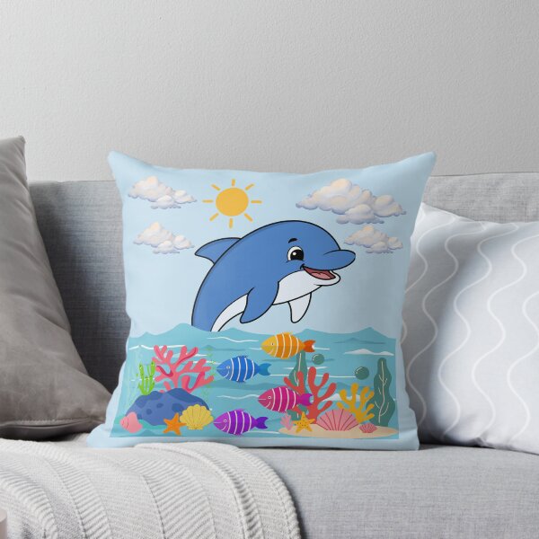 Item preview, Happy Dolphin in the Sea designed and sold by DidiDesignShop.