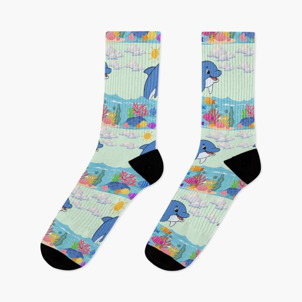 Item preview, Happy Dolphin in the Sea designed and sold by DidiDesignShop.