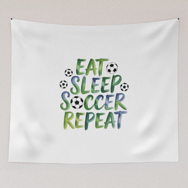 Item preview, Eat Sleep Soccer Repeat designed and sold by jkrphoto.