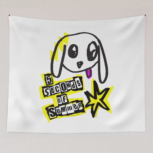 Item preview, Cute Cartoon Dog Mascot Yellow Star Pop Punk Music Graphic T-Shirt designed and sold by LanoraDamie.
