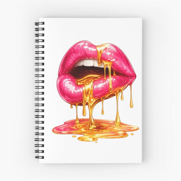 Item preview, Pink Lips with Gold Drip designed and sold by RoPrincess.