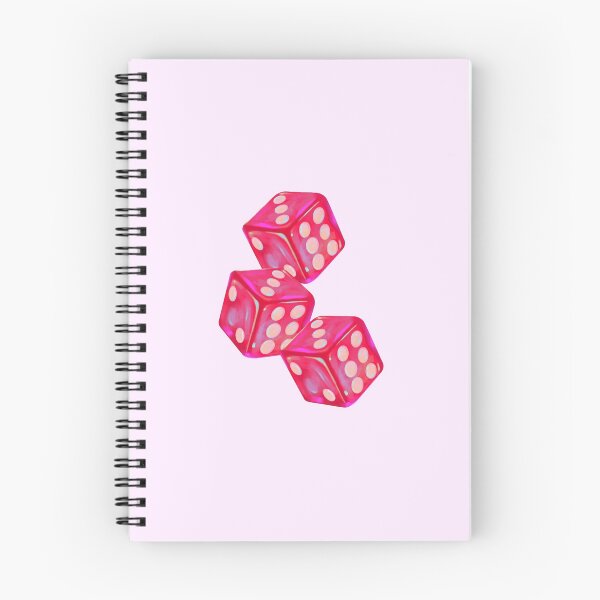 Item preview, Retro Pink Rolling Dice Aesthetic Sticker designed and sold by rilayeshop.