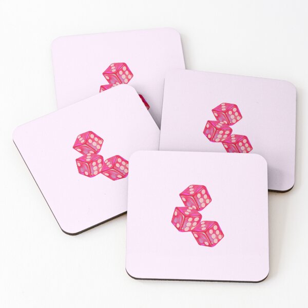 Item preview, Retro Pink Rolling Dice Aesthetic Sticker designed and sold by rilayeshop.
