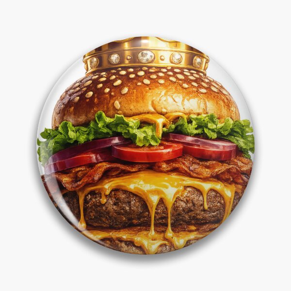 Item preview, Royal Crown Cheeseburger: Luxury Premium Gold Crown Gourmet Burger designed and sold by irfanshikh.