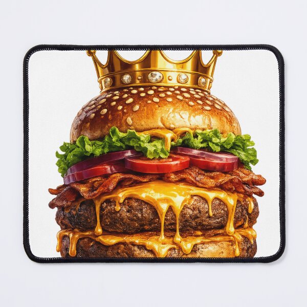 Item preview, Royal Crown Cheeseburger: Luxury Premium Gold Crown Gourmet Burger designed and sold by irfanshikh.