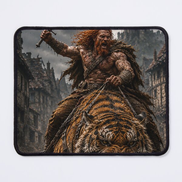Item preview, EPIC FANTASY - Tiger rider designed and sold by MetusArt.