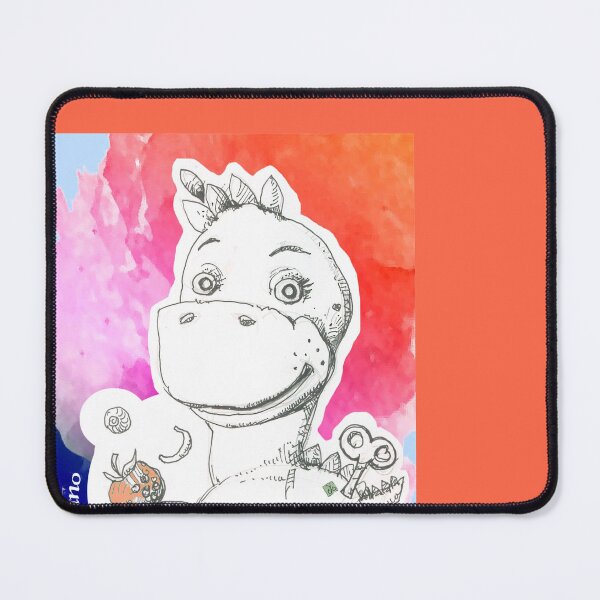 Item preview, Automatic Dino Toy With Fruits (Original Ink Drawing by ACCI) designed and sold by VanyssaGraphics.